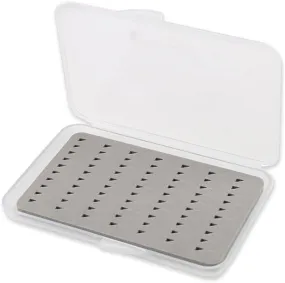 Juego de 2 cajas delgadas impermeables ideales para almacenar anzuelos de pesca de forma segura (lana de espuma triangular)